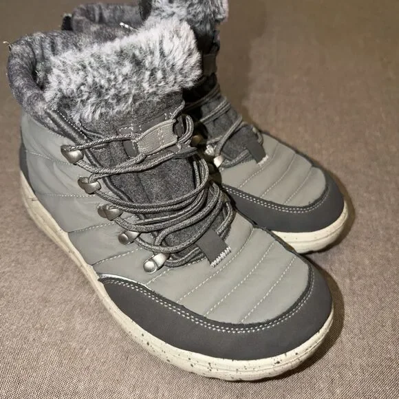 Hey Dude Women's Brandy Grey Lace Up Light Weight Boots Size 7 - Picture 2 of 10